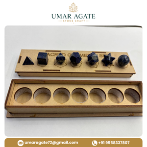 Ensemble de formes géométriques en Lapis Lazuli naturel, 20-25 mm, formes de cristaux géométriques polies, géométrie sacrée, vente en gros - Product Image 2