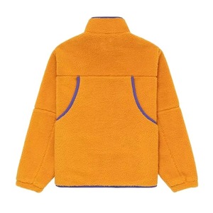 Custom Design Stand Collar Denim Waterproof Winter <b>Jacket</b> for Men Winter Sherpa <b>Fleece</b> <b>Lining</b> Fur Breathable Front 100% Cotton - Product Image 4