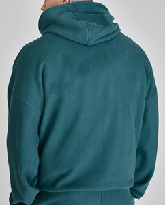 Ensemble de survêtement unisexe streetwear, pantalon de jogging, sweat à capuche oversize, coton, impression personnalisée, broderie, survêtement pour homme - Product Image 4