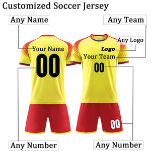 Vêtements de football respirants de style nouveau en gros, service OEM, design personnalisé, matière douce, tenue d'entraînement, uniforme de football - Product Image 2