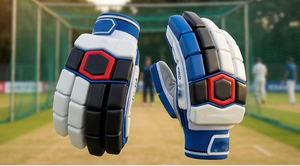 Gants de frappe de cricket renforcés et cousus, en cuir PU rembourré à doigts entiers, antidérapants, pour l'entraînement - Product Image 3