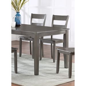 2 Sedie Laterali Grigie in Stile Transizionale con Schienale a Scala in Legno per Sala da Pranzo - Product Image 5