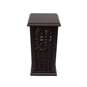Luxury Wooden Incense Burner Mubkhar Arabian Bakhoor Burner Metal <b>Oud</b> Burner Charcoal Aroma <b>Diffuser</b> Home Decor Gift Mubkhar Set - Product Image 3