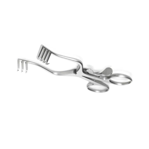 Retractor Quirúrgico Autoajustable de Acero Inoxidable en Oferta con Puntas Curvas 3x4, Brazos Curvados hacia Afuera y Bloqueo de Trinquete - Product Image 3