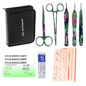 Kit de Sutura para Laceraciones, Set de Cirugía Médica, Herramientas de Laboratorio, Instrumentos Quirúrgicos, Paquete de Sutura, Instrumentos Quirúrgicos Dentales - Product Image 1