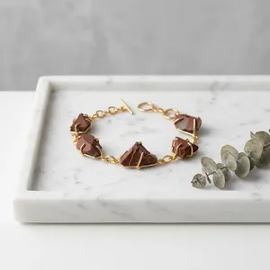 สร้อยข้อมือหินธรรมชาติสไตล์วินเทจสำหรับผู้หญิง - Product Image 2