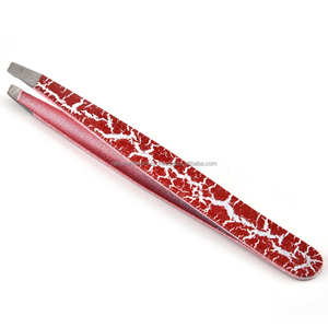 Pinzas para cejas de acero inoxidable, el mejor precio, diseño especial para clientes - Product Image 4