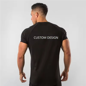 High Quality <b>Men's</b> Fitness Knitted Breathable Sports T-Shirts Summer Gym with Customized Logo and Spandex/Polyester Material - Product Image 6