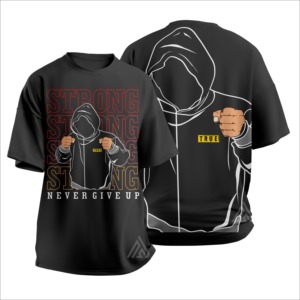 Camisetas de moda personalizadas de alta calidad, tela premium, venta al por mayor, camisetas con logo para hombre - Product Image 3