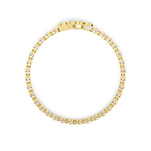 Glamorosa Pulsera de Diamantes con Corte Ovalado de 4.39 ctw en Oro Rosa de 9K - Product Image 6