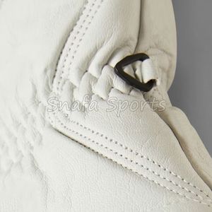 Mitaines de ski en cuir de mouton noir pour le snowboard et les températures froides, logo personnalisé OEM, gants d'hiver chauds doublés - Product Image 6