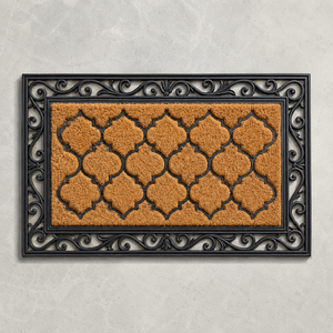Durable Jute Door Mat Jacquard Loop Pile <b>Rubber</b> Backed Anti Slip Stain Resistant <b>Floor</b> Mat Bulk Supply - Product Image 1