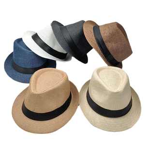 Sombrero de Paja para Hombre, Estilo Vaquero, Color Sólido, Casual, para Playa, Verano, Viajes y Actividades al Aire Libre - Product Image 3