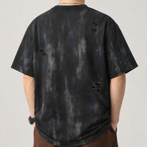 Mens <b>Tie</b>-Dye Oversized T-Shirt 220gsm Streetwear Cotton Tee OEM Private Label Supplier - Product Image 5
