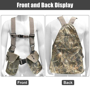 Chaleco de Caza Camo Dove Convertible en Mochila con Correas Ajustables y Bolsillos de Almacenamiento para Caza de Aves Acuáticas - Product Image 3