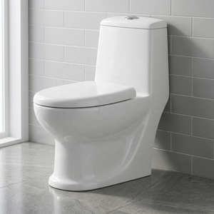 CUPC Certified One Piece Ceramic Water Closet Floor Mounted Toilet With Easy Clean Glaze For USA Market Standard - Product Image 6