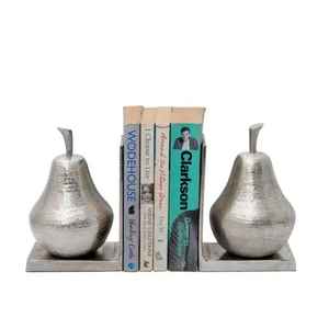 Sujetalibros Modernos de Metal con Forma de Pera, Decorativos, Resistentes, Organizador de Libros para Hogar, Oficina y Biblioteca - Product Image 1