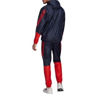 Custom Logo Hooded Solid Waterproof Windbreaker <b>Tracksuit</b> Low MOQ Men's Plus Size by Pakistan Manufacturer for Winter - Product Image 2