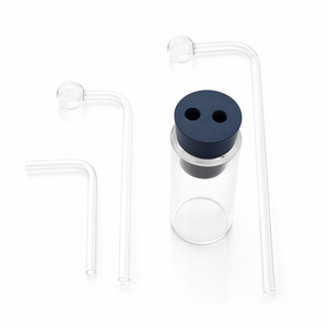 Bouteille de lavage de gaz en verre borosilicate 3.3 Drechsel G027-00-00-Z, bulleur de gaz de laboratoire avec bouchon à 2 trous - Product Image 3