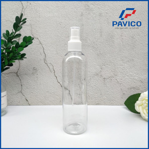 ขวดพลาสติก PET ขนาด 300 มล. สำหรับโลชั่น Pavico Cosmetic New Top พร้อมหัวปั๊มแบบกระบอก พิมพ์ลายด้วยความร้อน ผลิตในเวียดนาม รับผลิตแบบ OEM/ODM - Product Image 5