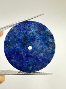 Esfera de Reloj A K Gems de Lapislázuli Azul Natural, Modelo ETH-1006, 31.50 mm, Redonda, Pulida por un Lado - Product Image 5