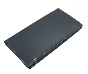 Castello กระเป๋าสตางค์แบบยาวสำหรับทุกเพศ, สินค้ามาใหม่2024หนังวัวนิ่ม RFID ลายนูนโลโก้หน้าต่าง ID กระเป๋าสตางค์แบบยาวสีดำ/ น้ำตาลเข้มโพลีเอสเตอร์ - Product Image 2