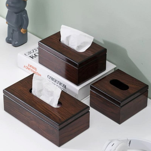Boîte à mouchoirs décorative en bois, support personnalisé pour mouchoirs en papier, taille standard pour la maison, le salon, le bureau, la coiffeuse - Product Image 5