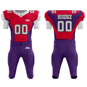 Custom American Football Uniform Set Stitched Tackle Twill Jersey & Integrated Padded Pant 6 Panel American Football Uniform - Product Image 1