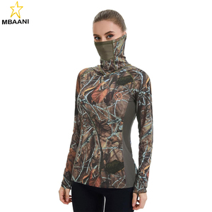 Sudadera con Capucha de Camuflaje UPF 50+ para Mujer con Protección para el Cuello, Transpirable, de Alto Rendimiento, Manga Larga, para Pesca - Product Image 2