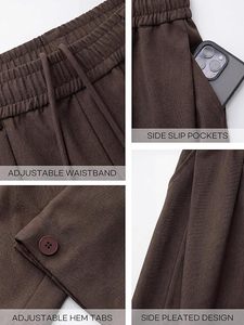 Pantalones Anchos Plisados de Estilo Japonés para Hombre, Pantalones Holgados de Primera Calidad con Corte Relajado - Product Image 6