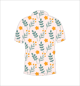 เสื้อโปโลลายดอกไม้แบบกำหนดเอง ซับเหงื่อ แห้งเร็ว แขนสั้น สวมใส่สบาย เหมาะสำหรับกอล์ฟ แฟชั่นฤดูร้อน - Product Image 1