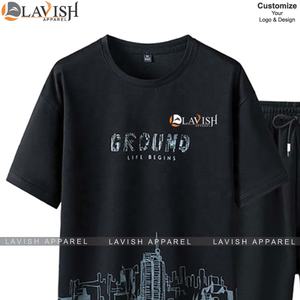 Nouveauté, ensemble court deux pièces de haute qualité imprimé en DTG, chemise à manches courtes, short, sur mesure, 100% coton, séchage rapide, respirant - Product Image 6