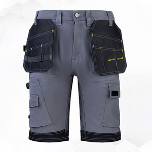 Pantalones Cortos de Trabajo de Algodón Resistentes para Hombre con Múltiples Bolsillos Desmontables para Herramientas, Pantalones Cortos de Trabajo al por Mayor - Product Image 3