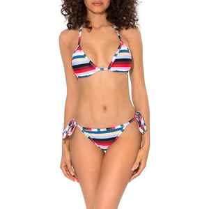 Traje de Baño de Dos Piezas con Diseño Contorneado y Soporte Push-Up, Ajuste Seguro, Estampado por Sublimación, Bikini para Mujer, Ropa de Playa - Product Image 1
