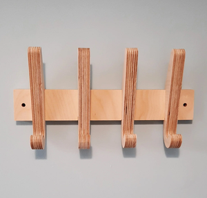 Ganchos para Abrigos de Madera 100% Natural, Estilo Gancho para Llaves de Entrada, Gancho para Abrigos de Madera Sólida, Moderno y Minimalista, Más Vendido - Product Image 1