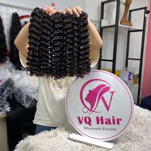 Paquets de cheveux de trame humaine de vague d'eau vendeur de cheveux de temple 100% extensions naturelles vietnamiennes non traitées de cheveux humains - Product Image 5