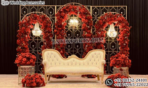 ฉากตกแต่งเวทีสุดหรูพร้อมแผงฉากหลังประดับเทียน ฉากหลังงานเลี้ยงตอนเย็นสุดงดงาม ฉากหลังเวทีตกแต่งด้วยเทียนสุดเก๋จากสหรัฐอเมริกา - Product Image 5