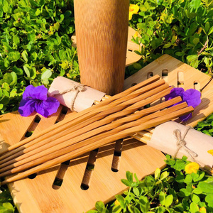 High-End <b>Reusable</b> Bamboo <b>Chopsticks</b> Non-Slip Design Natural Wood <b>Chopsticks</b> Sustainable Tableware for Hotel - Product Image 2