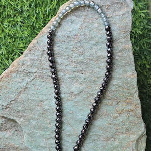 Perles de diamant Moissanite noires et bleues de 16 pouces, 5,5 à 6 mm, facettées, pour collier et autres bijoux en diamant - Product Image 1