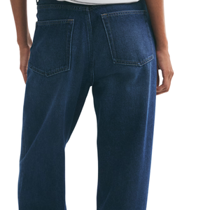 Jeans droits taille haute pour femmes, pantalon en denim classique, pantalon décontracté confortable, bas de tenue tendance, production sur mesure, vente en gros - Product Image 4