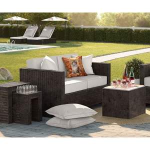 Chantilly Tiffany Chat Feuilles d'automne Oreiller décoratif 18H x 18W Lavable en machine pour intérieur et extérieur pour canapé et lit Patio Decor - Product Image 3