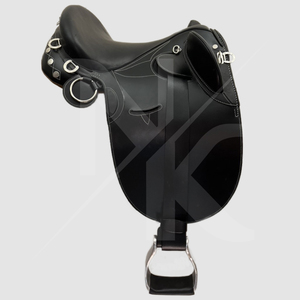 Selle d'équitation australienne en cuir véritable pour dressage, avec quincaillerie en bois nickelé, durable, confortable et profonde, vente en gros - Product Image 2