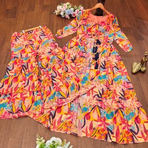 ชุดราตรีลายสุนัขจิ้งจอกที่สง่างามพร้อมเสื้อคลุมแบบ3ชั้นพลาโซเหมาะสำหรับการรวบรวมหรือใช้งาน