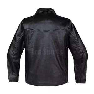 Classic Urban Design Men's <b>Winter</b> <b>Leather</b> <b>Jacket</b> with Stand Collar and Front Logo Breathable Eco-Friendly Casual Fashion - Product Image 2