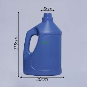 Bidón Cuadrado de Plástico HDPE de 3.2L Personalizado con Tapa para Detergente, Bebidas, Cosméticos y Productos Químicos - Product Image 2