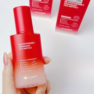 Ampoule Angel's Liquid Glutathione Niacinamide Cica 30ml, sérum facial éclaircissant, blanchissant, anti-rides et hydratant - Product Image 6