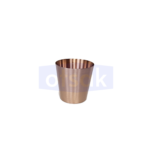 Verre à eau en cuivre massif écologique, design moderne, surface polie pour la cuisine, la salle à manger et l'usage domestique - Product Image 5