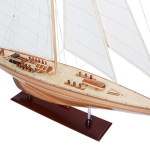 Modelo de velero Endeavour de 40 pulgadas hecho a mano, decoración náutica para hoteles, oficinas, hogares y regalos - Contacto para venta al por mayor - Product Image 2