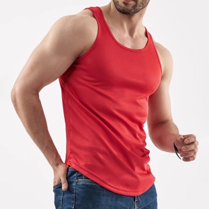 Mens Red <b>Athletic</b> Tank Top Slim Fit Sports Vest for Gym Workout Training Running and Summer Wear 2026 - Product Image 2