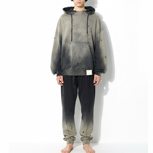 Ensemble de survêtement streetwear délavé au soleil pour homme, collection automne, prix de gros, tenue décontractée, survêtement délavé à l'acide pour homme, faible MOQ - Product Image 1